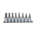3/8 Hex Bit Socket Clip Rail Set SAE 8 Pieces — Teng Tools M3811