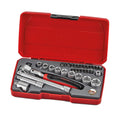 3/8" Socket Set Flexible Ratchet 6 Point 34 Pieces — Teng Tools T3834S