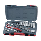 Teng Tools MECCA PRO Juego de llaves de vaso de 3/8" de 6 caras AF, 35 piezas — T3835AF