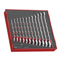 Ratcheting Combination Spanner Set R FOAM2 12 Pieces
