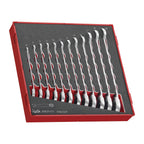 Juego de llaves combinadas de carraca Teng Tools R FOAM2 12 piezas — TED6512R