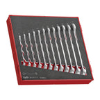Juego de llaves combinadas Teng Tools con espuma antideslizante FOAM2, 12 piezas — TED8012