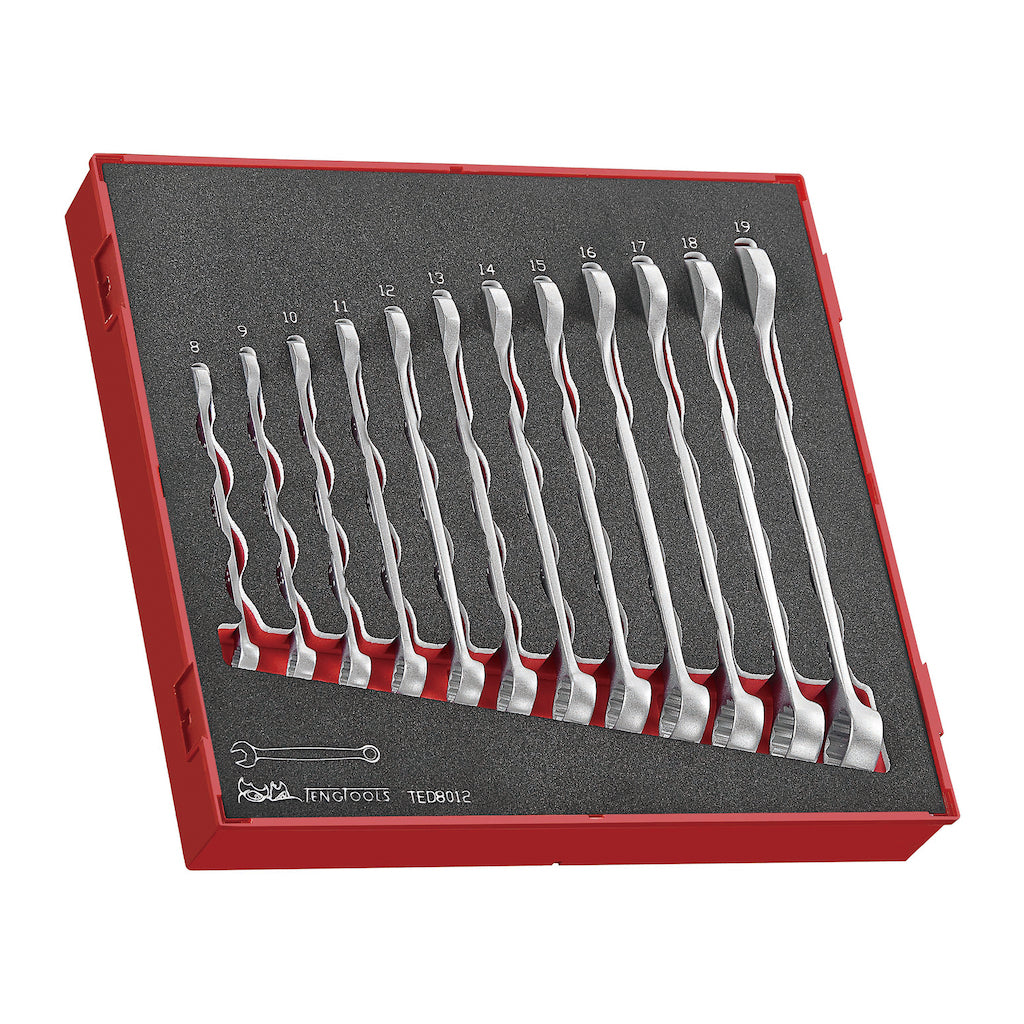 Combination Spanner Set Anti Slip FOAM2 12 Pieces