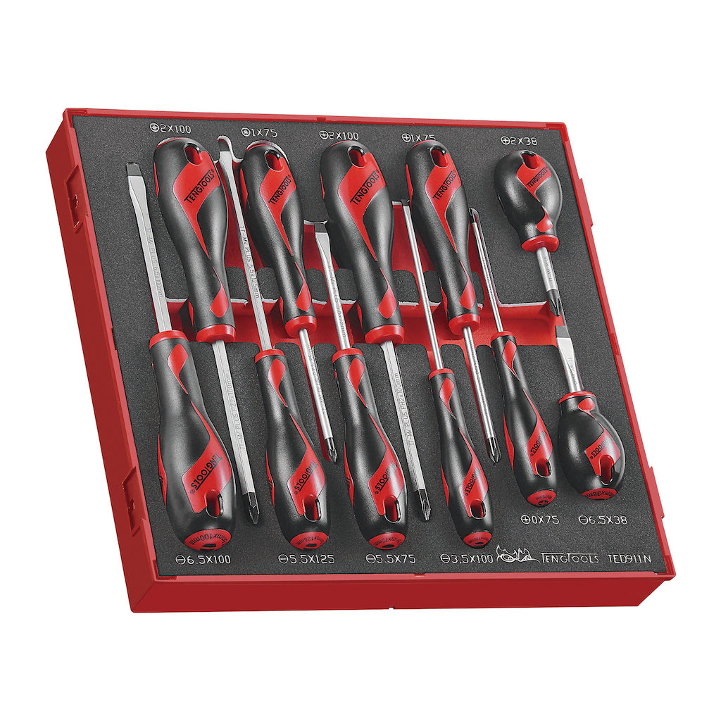 Screwdriver Set Mixed FOAM2 11 Pieces