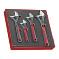Adjustable Wrench Set FOAM2 4 Pieces
