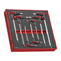 T-Handle Ball Point Hex Key Set FOAM2 7 Pieces