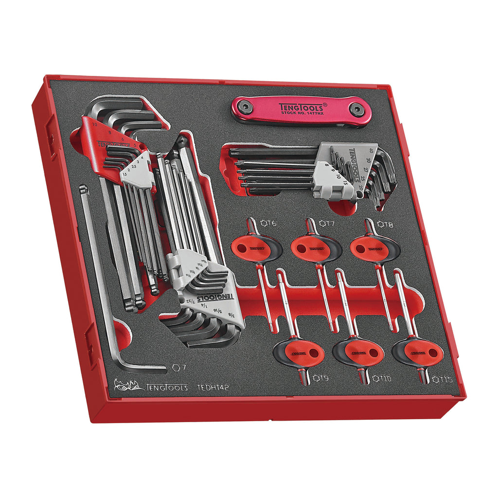 Ball Point Hex & TX Key Set FOAM2 42 Pieces