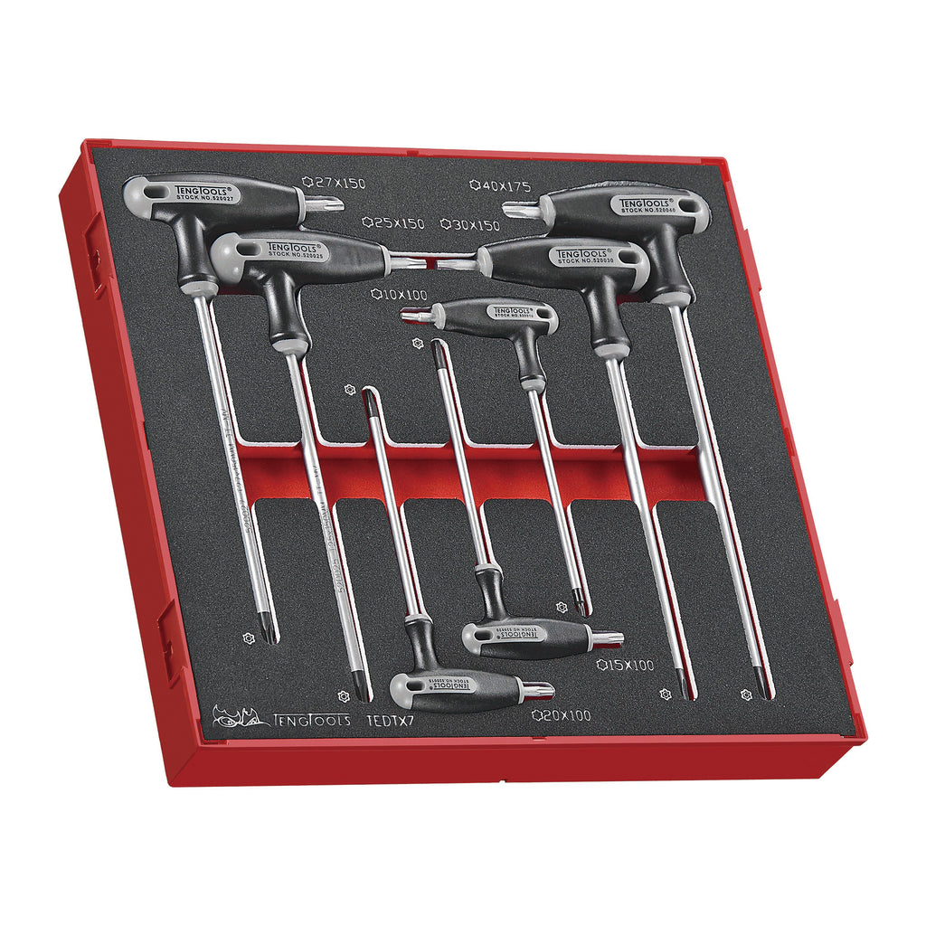 T-Handle TX Key Set FOAM2 7 Pieces