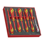 Juego de destornilladores aislados Teng Tools mixtos FOAM2 de 9 piezas — TEDV909N