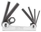 Folding Hex Key Set AF 6 Pieces