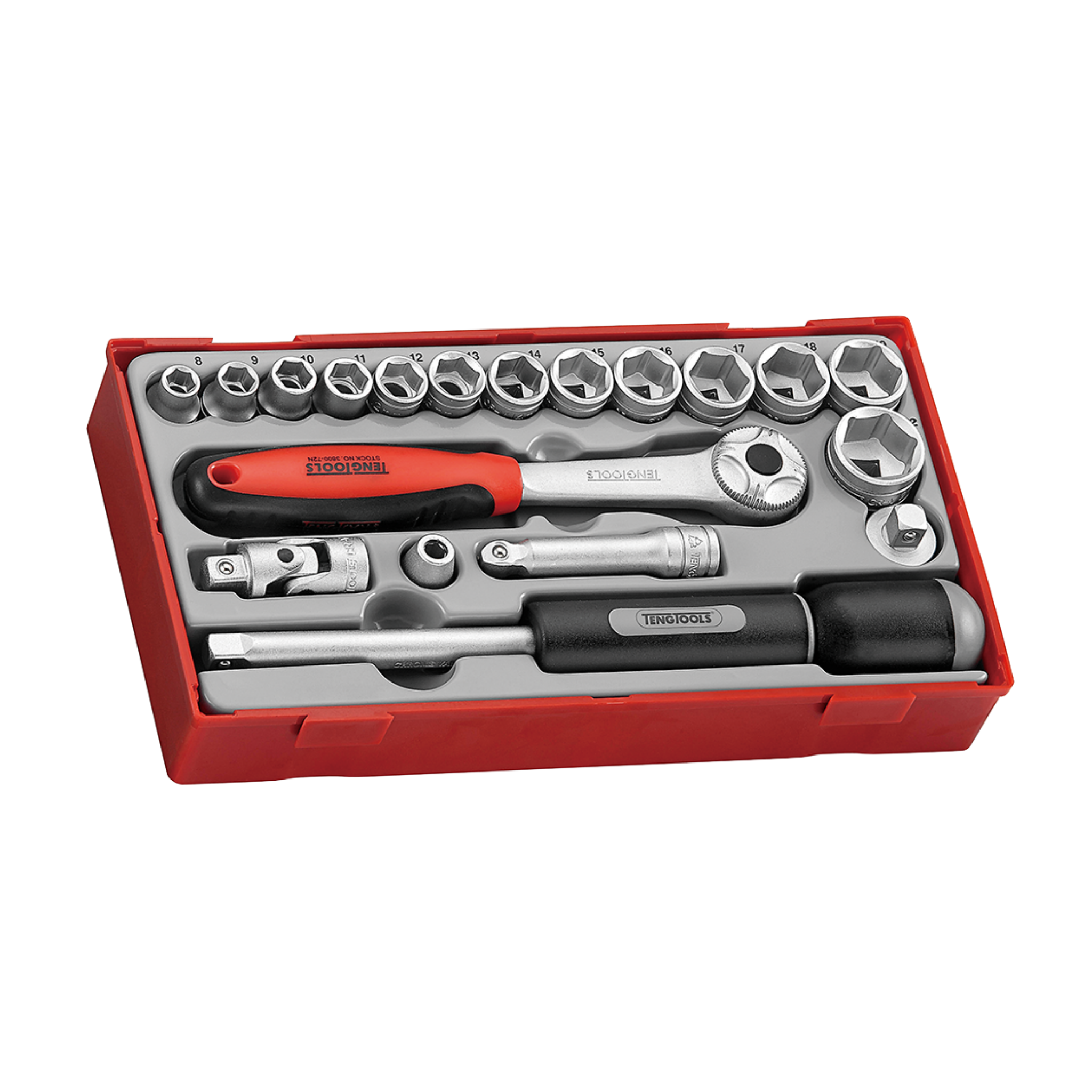 3/8 Socket Set 6 pt TT1 19 Pieces