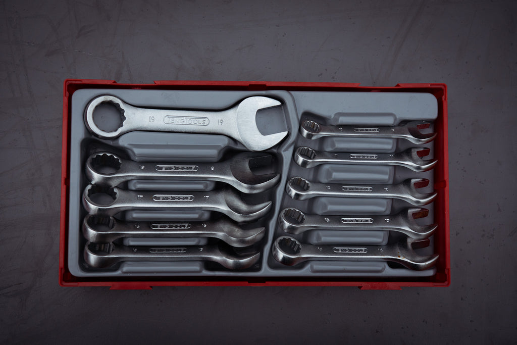 Stubby Combination Spanner Set TT1 10 Pieces