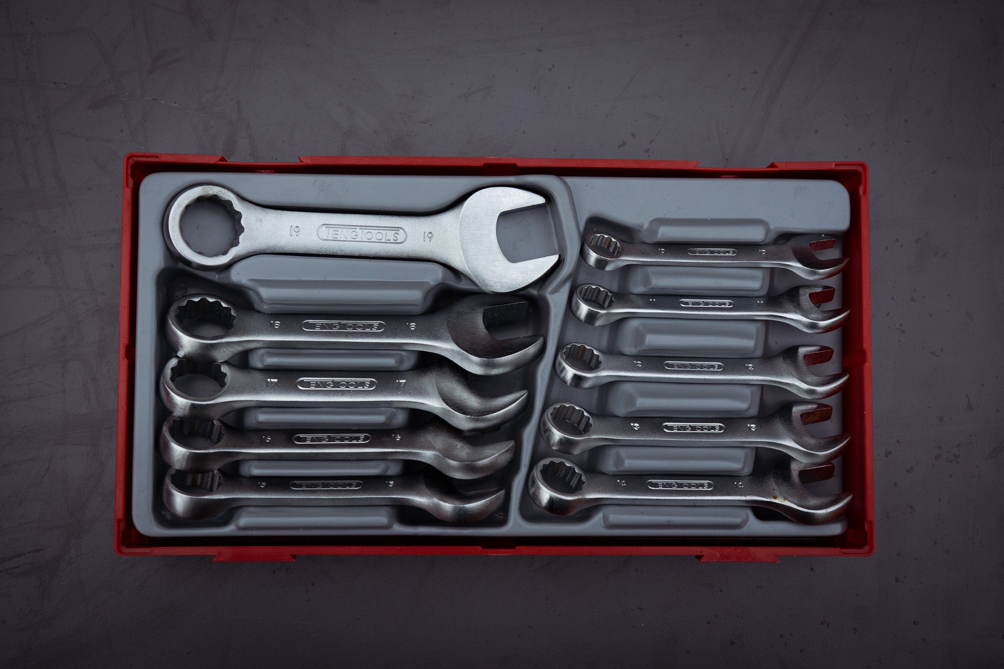 Stubby Combination Spanner Set TT1 10 Pieces