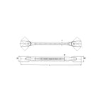 Juego de llaves de doble articulación Teng Tools, 6 piezas — TT6506