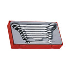 Juego de llaves combinadas de carraca Teng Tools R TT1, 8 piezas — TT6508R