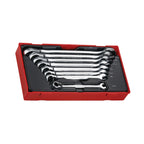 Juego de llaves combinadas de carraca Teng Tools R AF, 8 piezas — TT6508RAF