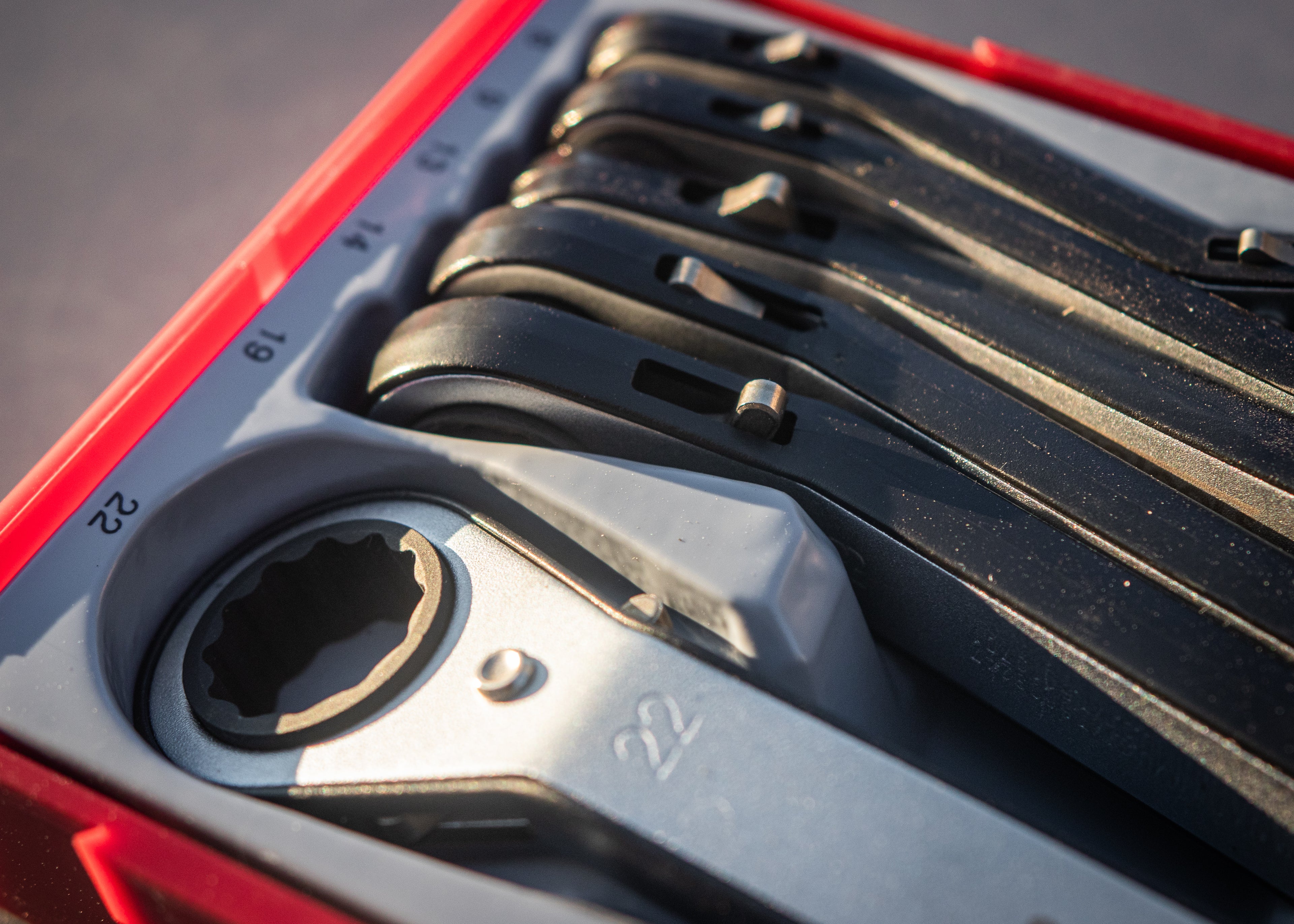 Ratcheting Ring Spanner Set TT1 6 Pieces