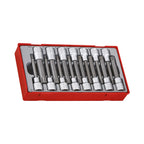 Juego de Vasos Largos para Puntas Ribe® y XZN/Triple Cuadrado con Cuadradillo de 1/2" TT1 de 15 Piezas