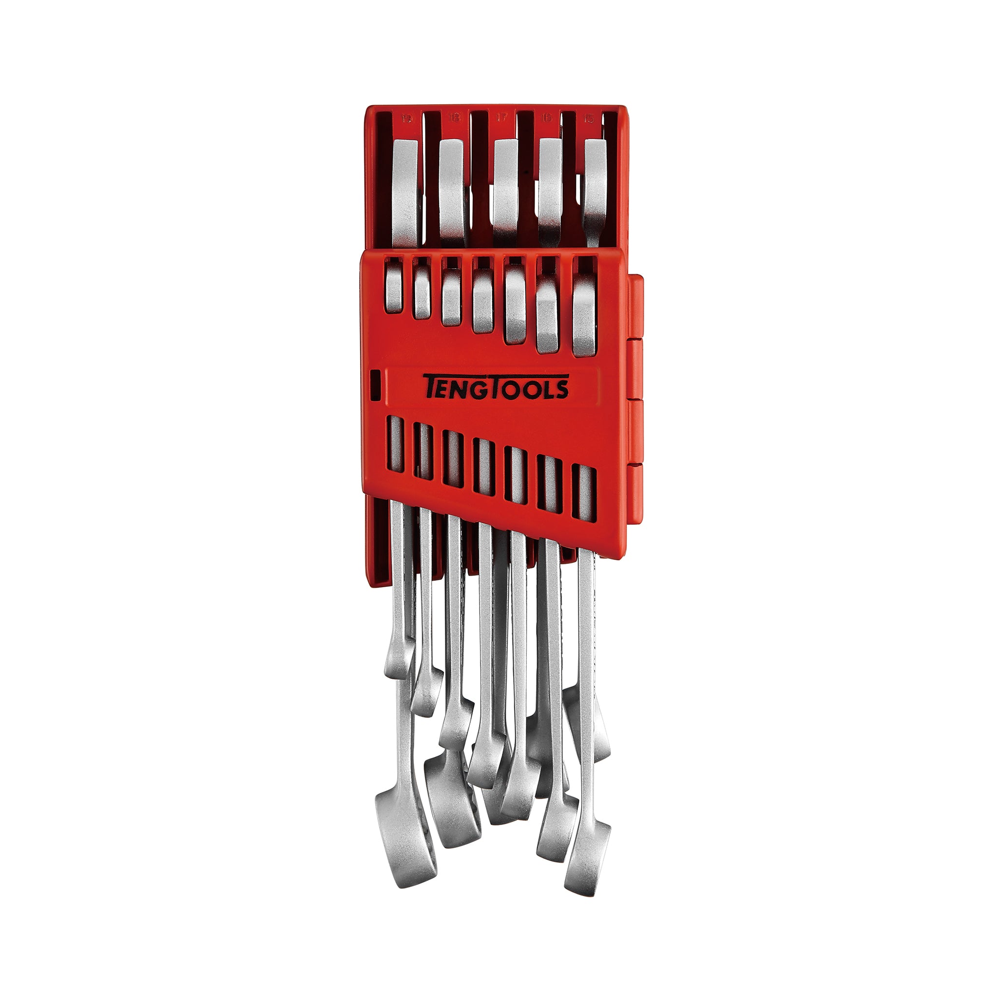 Teng Tools Combination Spanner Set Anti Slip Plastic Holder 12 Pieces