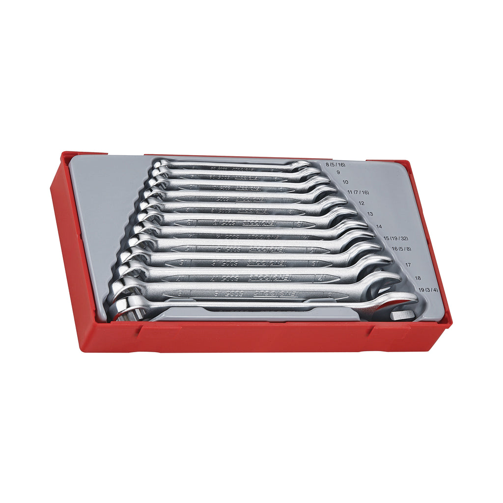 Teng Tools 12-Piece Metric Combination Wrench Set (8-19mm) - TT1236