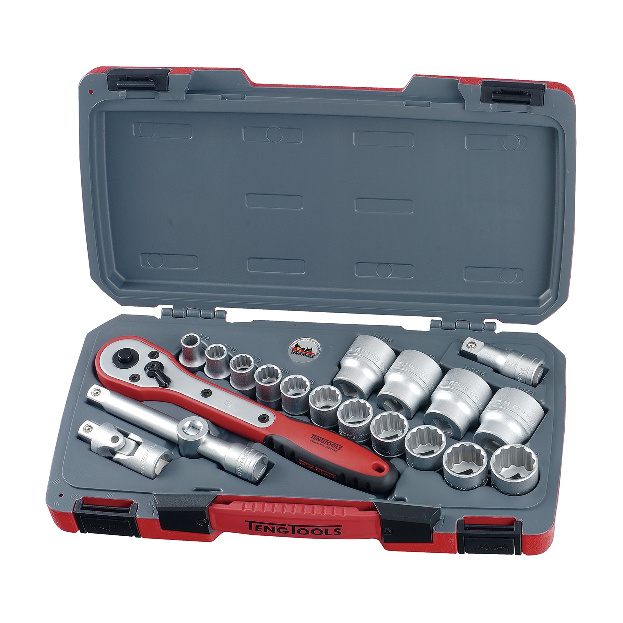 MECCA PRO 1/2" Drive Socket Set 12-Point SAE 20 Pieces