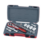 Juego de vasos Teng Tools MECCA PRO de 1/2" y 12 puntas, 21 piezas — T1221