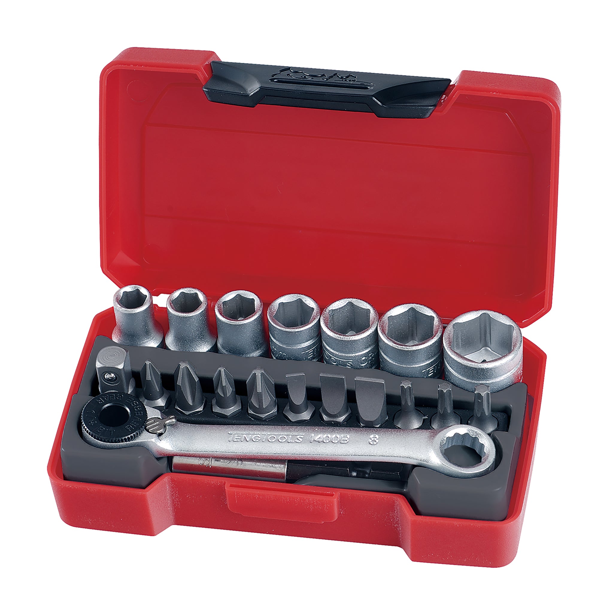 Teng Tools 1/4" Socket Set 6 pt 20 Pieces — T1420