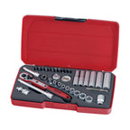 Juego de vasos Teng Tools de 1/4" con 6 caras, 36 piezas — T1436