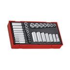 Juego de vasos Teng Tools de 1/4 y 3/8 AF de 6 caras, 32 piezas TT1 — TTAF32