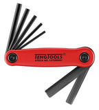 Folding Hex Key Set 2.5-10mm ALU 7 Pieces