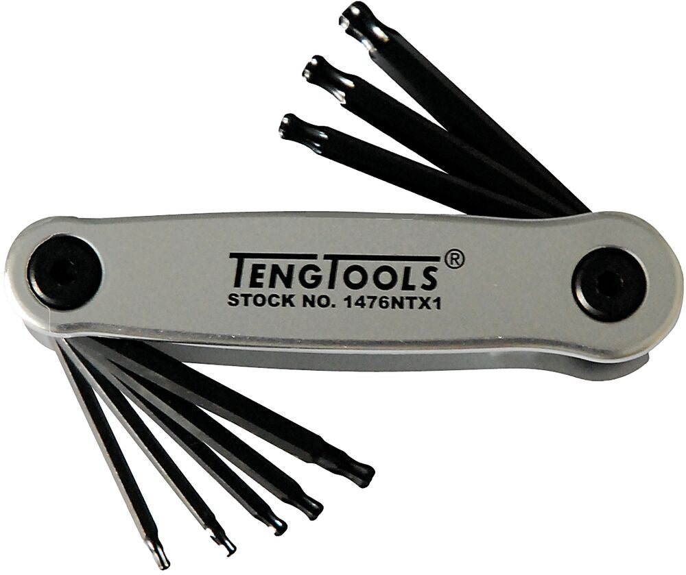 Folding Ball Point TX Key Set 8 Pieces