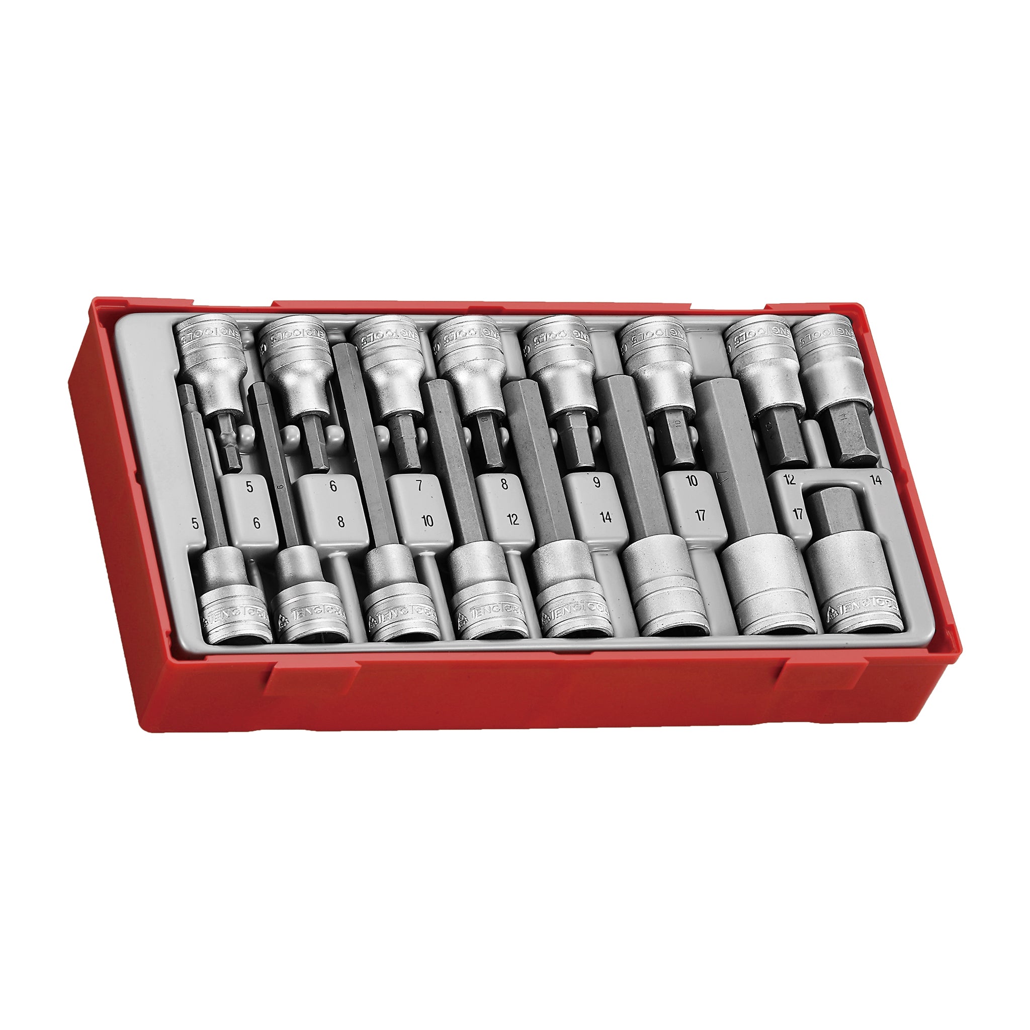 1/2 Drive Hex Bit Socket Set TT1 16 Pieces