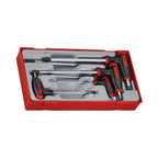 Juego de llaves hexagonales de bola con mango en T Teng Tools TT1, 7 piezas — TTHEX7