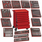Teng Tools 240 Piece Complete Mixed EVA Foam General Hand Tool Kit (Mega Bundle 2)
