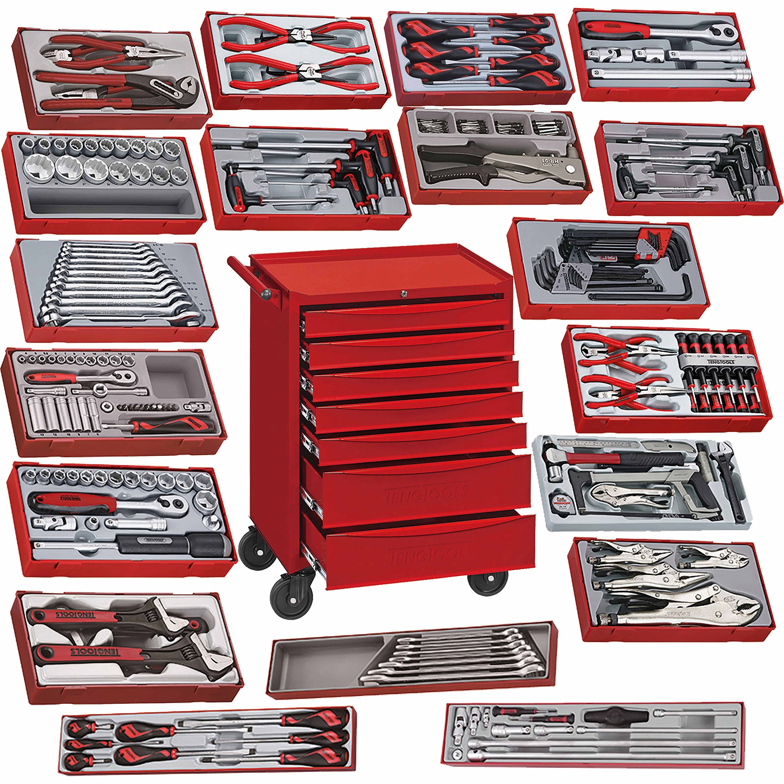 Teng Tools 288 Piece Complete Mixed General Hand Tool Kit (Mega Bundle 3)