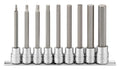 Teng Tools 3/8 Long Hex Bit Socket Clip Rail Set 9 Pieces — M3809