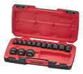 Teng Tools MECCA PRO 1/2" Impact Socket Set DIN AF 18 Pieces — T9218AF