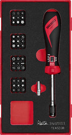 Juego de destornilladores dinamométricos Teng Tools FOAM1, 38 piezas — TEASD38
