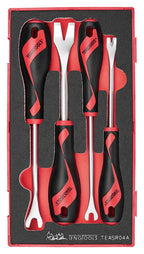Teng Tools Juego de 4 piezas para desmontar grapas de molduras y paneles — TEASR04A