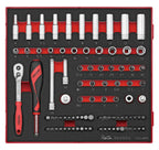 Juego de vasos de 1/4" Teng Tools de 6 puntas FOAM2 de 89 piezas — TED1489