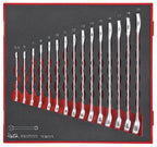 Juego de llaves combinadas Teng Tools FOAM2, 15 piezas — TED6515