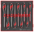 Teng Tools Juego de destornilladores TX FOAM2 de 9 piezas — TED909TXN