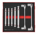 Double Flex Wrench Set FOAM2 7 Pieces