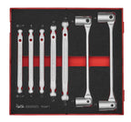 Juego de llaves de doble articulación Teng Tools FOAM2, 7 piezas — TEDDF7