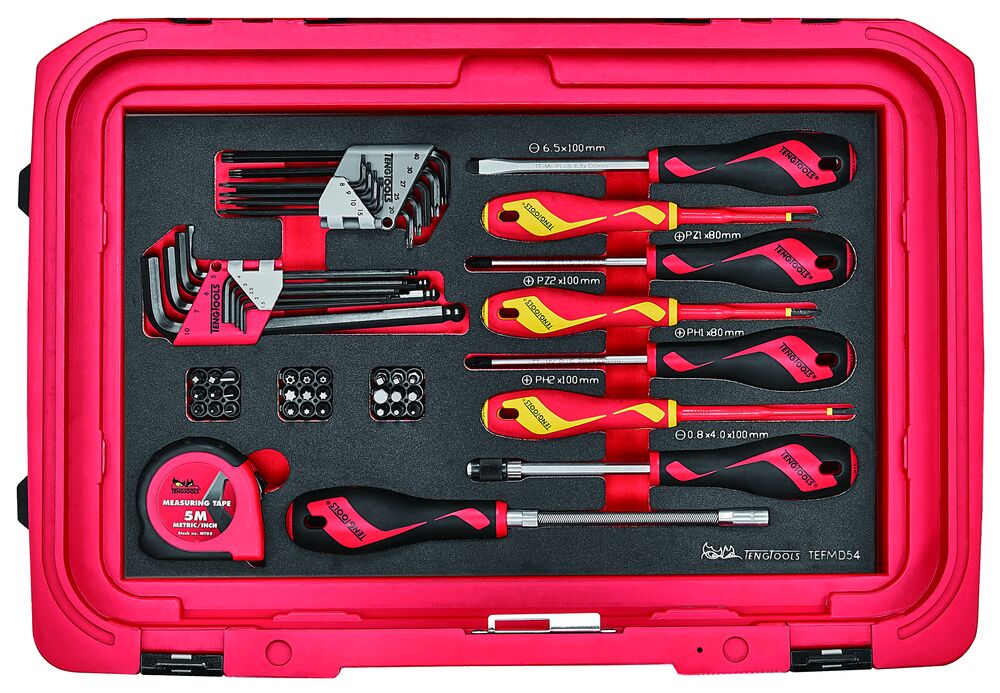 Screwdriver & Hex/TX Key Set 1 FOAM3 54 Pieces