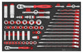 Spanner & Socket Set FOAM3 57 Pieces