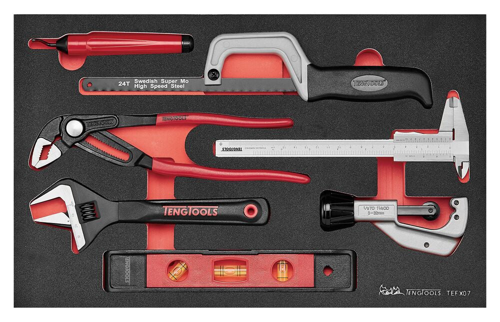 Plumber Tool Set FOAM3 7 Pieces