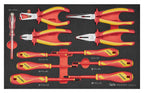 Juego de alicates y destornilladores aislados Teng Tools FOAM3 de 11 piezas — TEFXV11