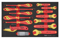 Insulated Spanner & Screwdriver Set FOAM3 17 Pieces