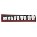 3/4 Socket Set 6 pt FOAMX4 10 Pieces